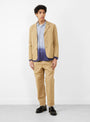 Scuttlers Jacket Jacquard Cotton Sand from YMC at Couverture & The Garbstore
Model Front View