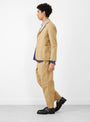 Scuttlers Jacket Jacquard Cotton Sand from YMC at Couverture & The Garbstore
Model Side View