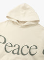 Jumbo Wordmark Hoodie Bone by Museum of Peace and Quiet at Couverture & The Garbstore
Close up 