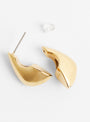 Bo Sma Demi-Lune Earrings Gold by Soeur at Couverture & The Garbstore 
Front View
