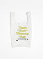 Thank you Bag Yellow on White by Open Editions at Couverture & The Garbstore 