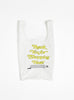 Thank you Bag Yellow on White by Open Editions at Couverture & The Garbstore 