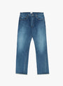 Straight 5 Pocket Pants Medium Dark Blue Damage by CIOTA at Couverture & The Garbstore
Front View