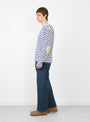 Baggy 5 Pocket Pants Dark Blue Damage by CIOTA at Couverture & The Garbstore
Side