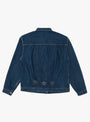 Single Pocket Denim Jacket Dark Blue Damage by CIOTA at Couverture & The Garbstore
Back