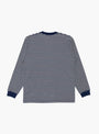 Pocket Tee Inlay Stripe Navy by Beams Plus at Couverture & The Garbstore
Back