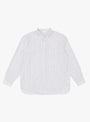 Regular Collar Shirt White Stripe by Still by Hand at Couverture & The Garbstore
Front View