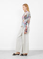 Lee Pleated Top Maria Blue by Julia Heuer at Couverture & The Garbstore
Side View