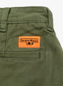 Drill Part Timer Pants Olive by Service Works at Couverture & The Garbstore 
Close up 
