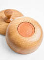 Oak S Bowl Container - Triangle Knob by Small Goods Design at Couverture & The Garbstore
Bottom