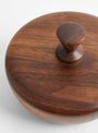 Walnut L Bowl Container - Triangle Knob by Small Goods Design at Couverture & The Garbstore
Top