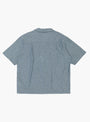 Cactus Hand Embroidery Shirt Indigo Green by NÒMARYTHM TEXTILE at Couverture & The Garbstore
Back