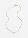 Soft Lilac and Pearl Necklace by Blythe Bruckner at Couverture and The Garbstore