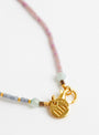 Soft Lilac and Pearl Necklace by Blythe Bruckner at Couverture and The Garbstore Clasp
