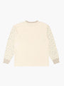 Waffle Jersey Calico Print 2TONES Long Sleeve T-Shirt Blue by Kapital at Couverture & The Garbstore
Back