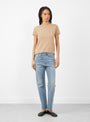 Selvedge Denim Narrow Tapered Cut by Chimala at Couverture & The Garbstore
Model Front View