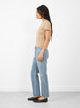 Selvedge Denim Narrow Tapered Cut by Chimala at Couverture & The Garbstore
Model Side View