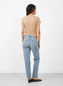 Selvedge Denim Narrow Tapered Cut by Chimala at Couverture & The Garbstore
Model Back View