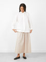 Poppy Blouse in White by A'Court at Couverture & The Garbstore 
Model Front View