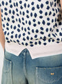Kukka Kukka Knit Vest Light Beige by Mina Perhonen at Couverture & The Garbstore
Close up 
