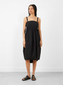 Balloon Dress Black by Modern Weaving at Couverture & The Garbstore 
Model front view