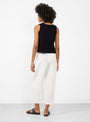 Relaxed Lean Trouser Off White by Modern Weaving at Couverture & The Garbstore Model Back