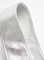 Petite Pleat Shopper Silver by Modern Weaving at Couverture & The Garbstore