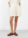 Annie Shorts Buttermilk Patchwork by Sideline at Couverture & The Garbstore
Front2