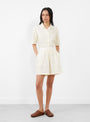 Annie Shorts Buttermilk Patchwork by Sideline at Couverture & The Garbstore
Front 