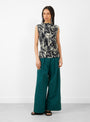 Kaoma Top in Cream by Rachel Comey at Couverture & The Garbstore
Model Front View