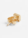 Baguette Aquamarine and Diamond Single Earring by Celine Daoust at Couverture & The Garbstore
Back View