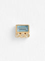 Baguette Aquamarine and Diamond Single Earring by Celine Daoust at Couverture & The Garbstore
Front View