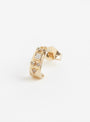 Diamond Totem Single Hoop by Celine Daoust at Couverture & The Garbstore 
Front View