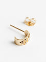 Diamond Totem Single Hoop by Celine Daoust at Couverture & The Garbstore 
Side View
