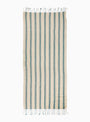 Turquoise Cotton and Linen Towel by Mizar & Alcor at Couverture & The Garbstore
Front