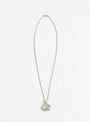 Wavelet Necklace Moonstone by Lizzie Ames at Couverture & The Garbstore 
Front View