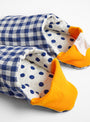 Polka dots × Linen slippers by Merippa at Couverture & The Garbstore
Side