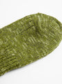Slub Low Guage Rib Socks Khaki by Mauna Kea at Couverture & The Garbstore
Close up