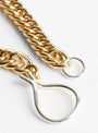 Large Hook Chain Bracelet Gold by Beatriz Palacios at Couverture & The Garbstore
Close-up