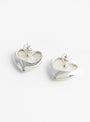 Voluptuous Heart Earrings Silver Mother of Pearl by Annika Inez at Couverture and The Garbstore
Back