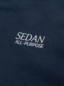 OG Logo Elastic Cord Hoodie Navy from Sadan All-Purpose at Couverture & The Garbstore
Detail