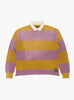 5G Cotton Knit Rugger Shirt Yellow and Pink by Kapital at Couverture & The Garbstore Main