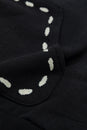 SWT Knit Marionette Hoodie Black by Kapital at Couverture & The Garbstore Detail