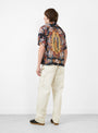 Silk Rayon Champetre Maria Wrangle Aloha Collar Black by Kapital at Couverture & The Garbstore Model Back