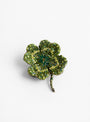 Vintage Clover Brooch by Trovelore at Couverture & The Garbstore 
Front 
