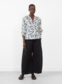 Messina Top in Alina Floral Cream from Apiece Apart at Couverture & The Garbstore model front 