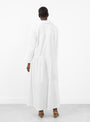 Romana Maxi Dress in cream from Apiece Apart at Couverture & The Garbstore model back