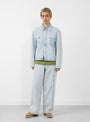 Loft Jacket Indigo by YMC at Couverture & The Garbstore Front Model 