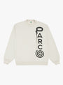 The Parco Crewneck Sweatshirt from b.Eautiful in Cement at Couverture & The Garbstore 
Front 