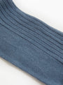 Rib Overankle Socks Limbus Blue from Baserange at Couverture & The Garbstore 
detail 
